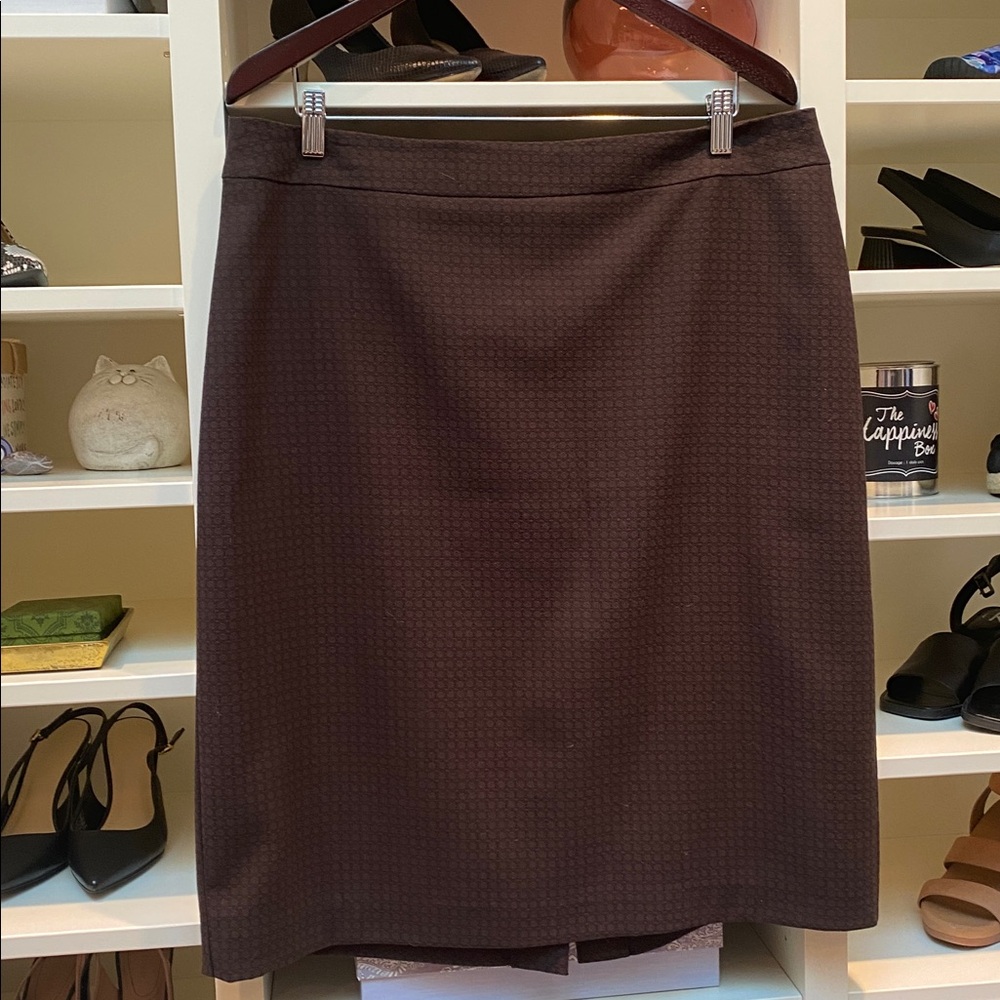 Laura Petites Brown Pencil Skirt - EUC. Size L